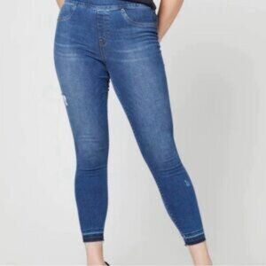 Spanx Distressed Ankle Skinny Jeans